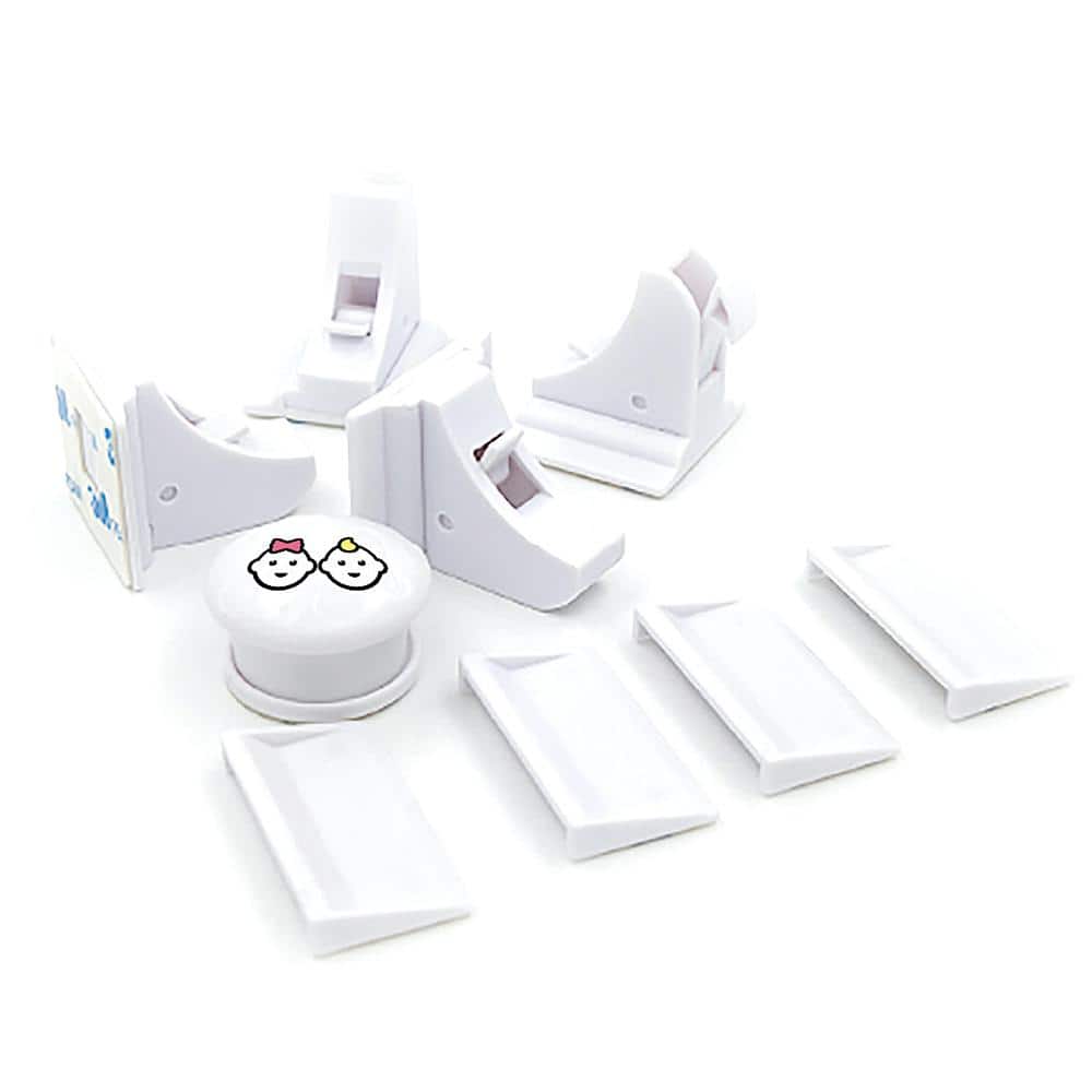 Magnetic Cabinet & Drawer Locks Adhesives, No Tools/Screws, Easy Installation Tool, Child Proof, Jool Baby (12-Pack) - Hercitys