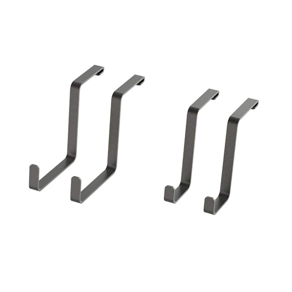 VersaRac Gray 2-Piece Overhead Garage Storage Accessory Kit Hooks (4 in. W x 8.5 in. H x 14 in. D) - Hercitys