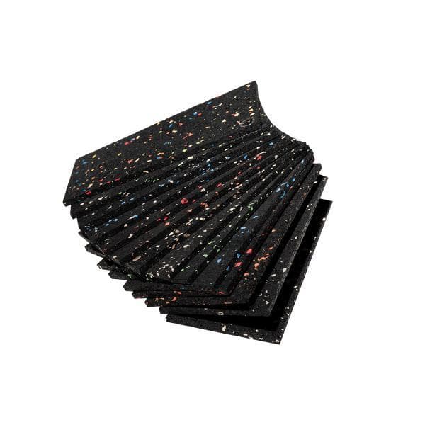 Eco-Lock Cross-Training Nerves of Steel 24 in. x 24 in. x 0.3 in. Rubber Gym Flooring Tiles (25.7 sq. ft.) (6-Pack) - Hercitys