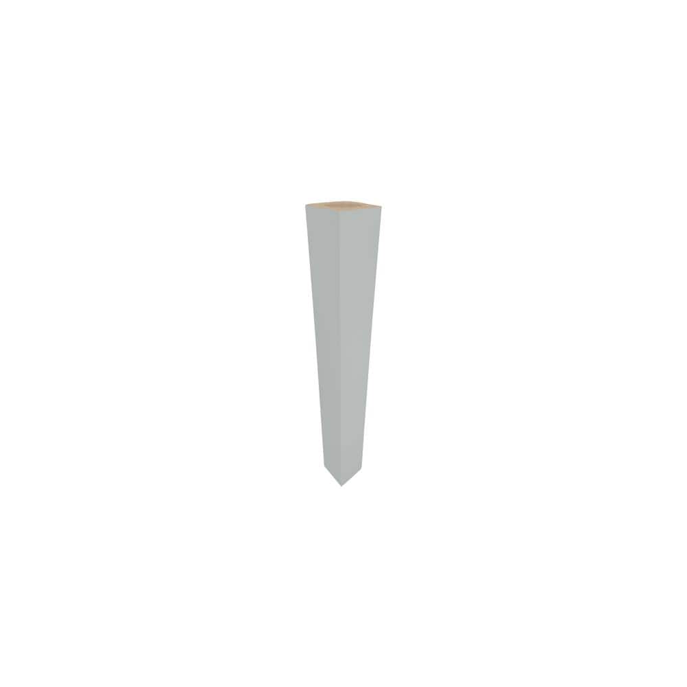 Washington Franklin Hargrove 4 in. W x 4 in. D x 34.5 in. H in Veiled Gray Column Spindle Leg Molding - Hercitys