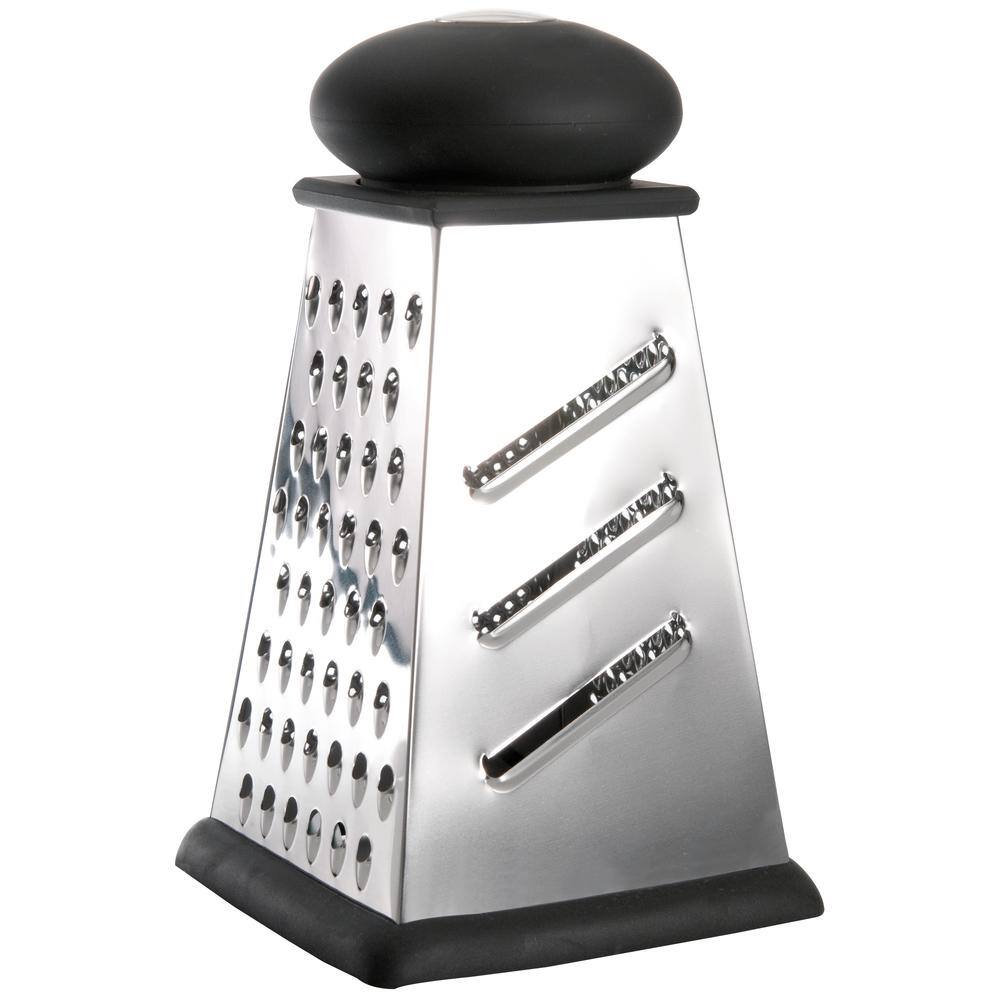 Essentials 9 in. Stainless Steel 4-Sided Square Grater - Hercitys