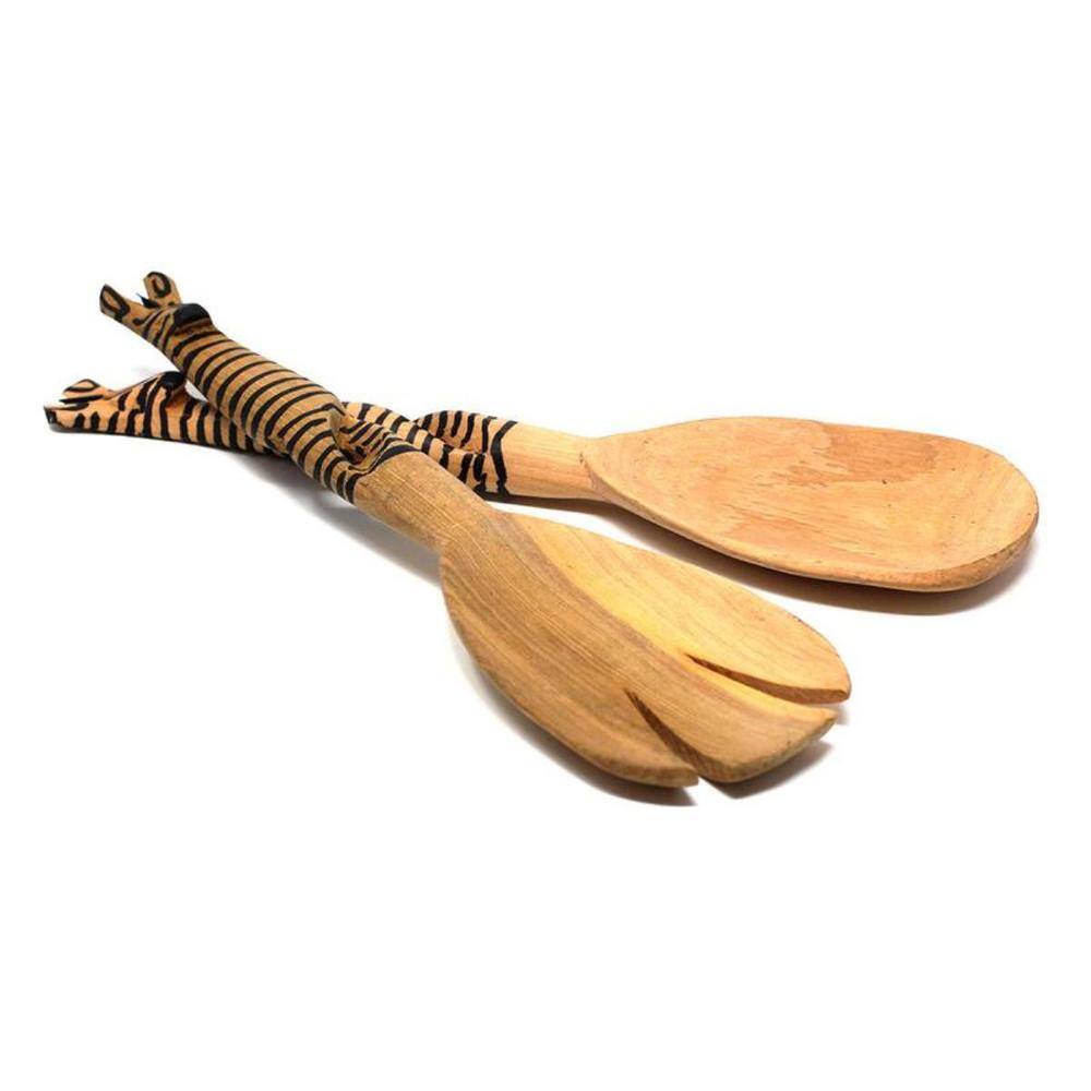 Twisted Handles African Zebra Serving Set - Hercitys