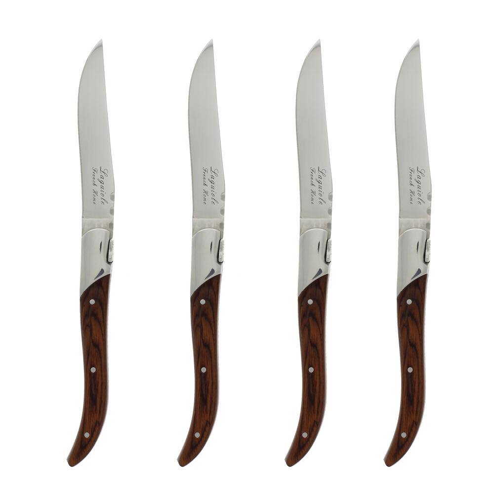 Laguiole 4-Piece Connoisseur Rosewood Steak Knives - Hercitys