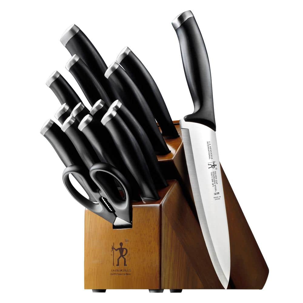 Silvercap Stainless Steel 16-Piece Knife Block Set - Hercitys