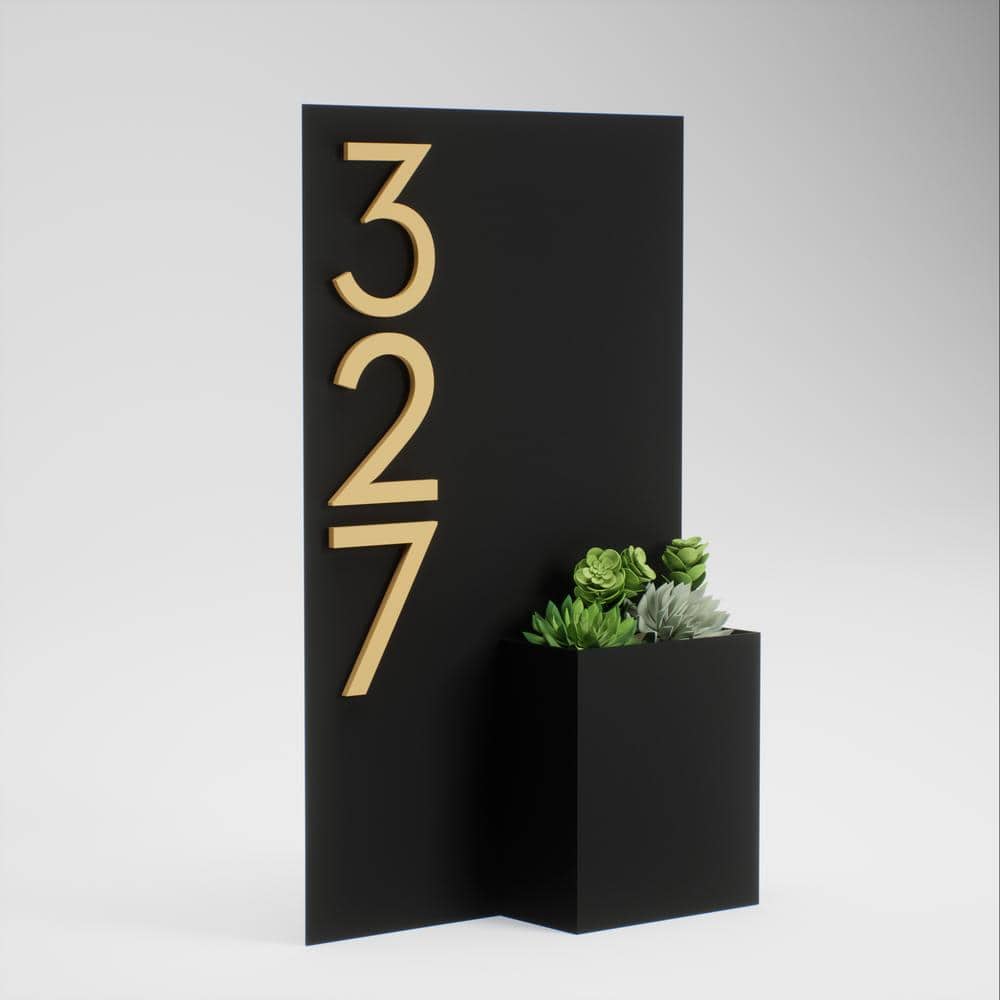 Curb Appeal Rectangle Address Planter - Hercitys