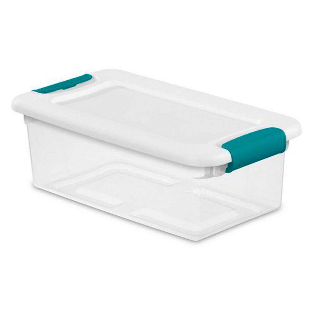 6 Qt. Stackable Storage Box Container and Small File Clip Box (12-Each) - Hercitys