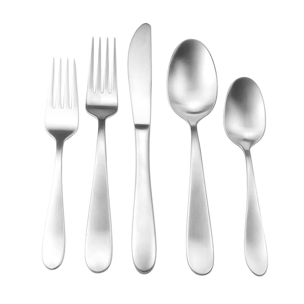 Waverly 20-Piece Matte 18/0 Stainless Steel Flatware Set (Service for 4) - Hercitys