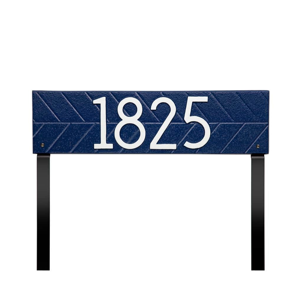 Herringbone Horizontal Plaque, Standard Lawn 1-Line - Hercitys