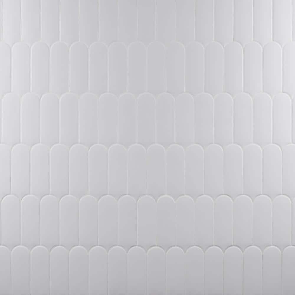 Aerial Mist Gray 2.83 in. x 7.67 in. Matte Ceramic Wall Tile (5.15 sq. ft./Case) - Hercitys
