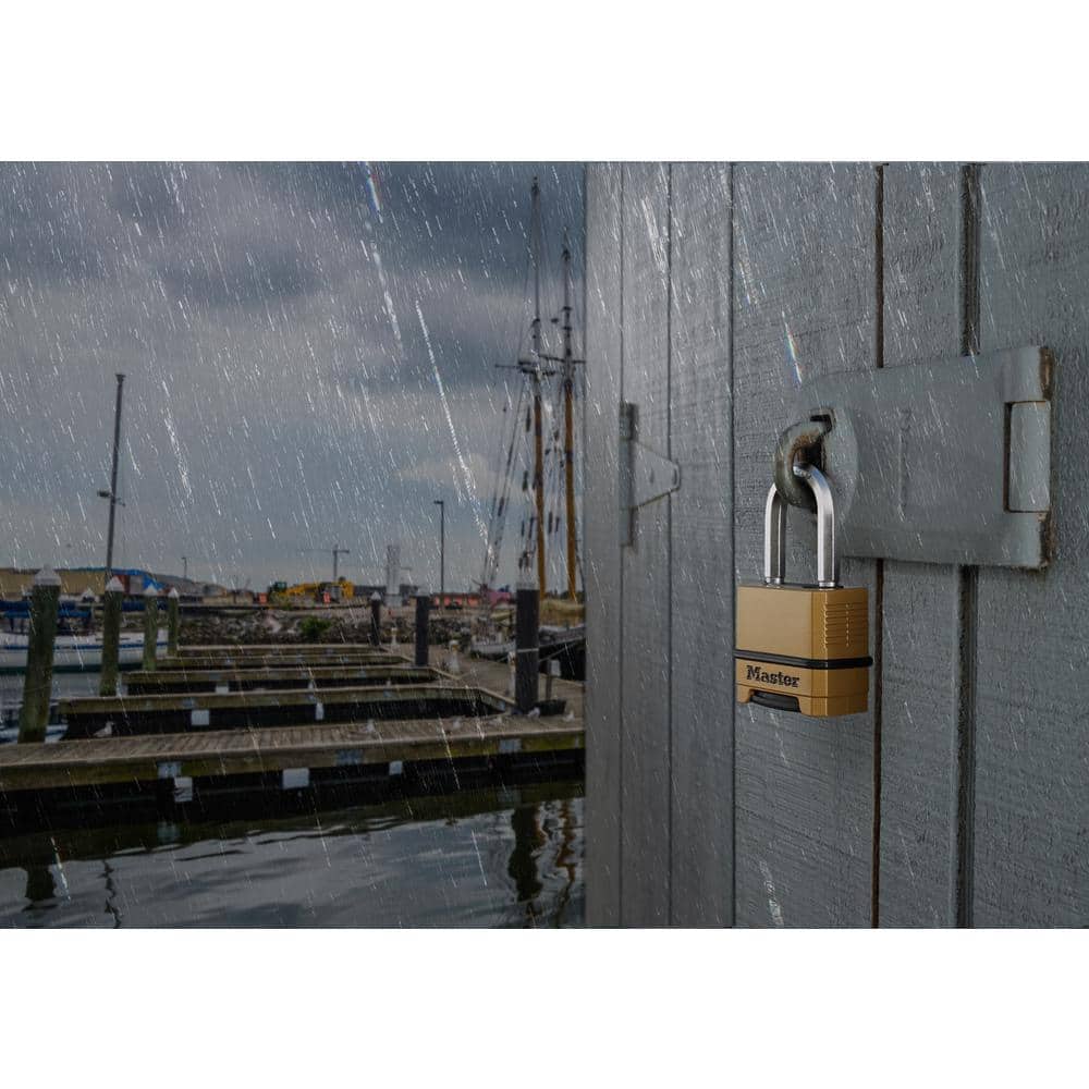 Heavy Duty Outdoor Combination Lock, Resettable, 1-1/2 in. Shackle - Hercitys