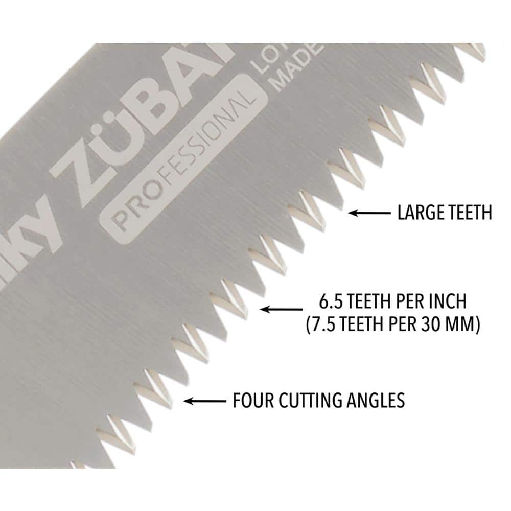 ZUBAT Professional Series Cuved Blade Hand Saw with Scabbard 390mm Large Teeth - Hercitys