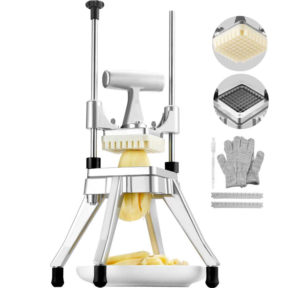 Commercial Vegetable and Fruit Chopper, 3/8 in. Heavy-Duty Food Dicer, French Fry and Onion Cutter - Hercitys
