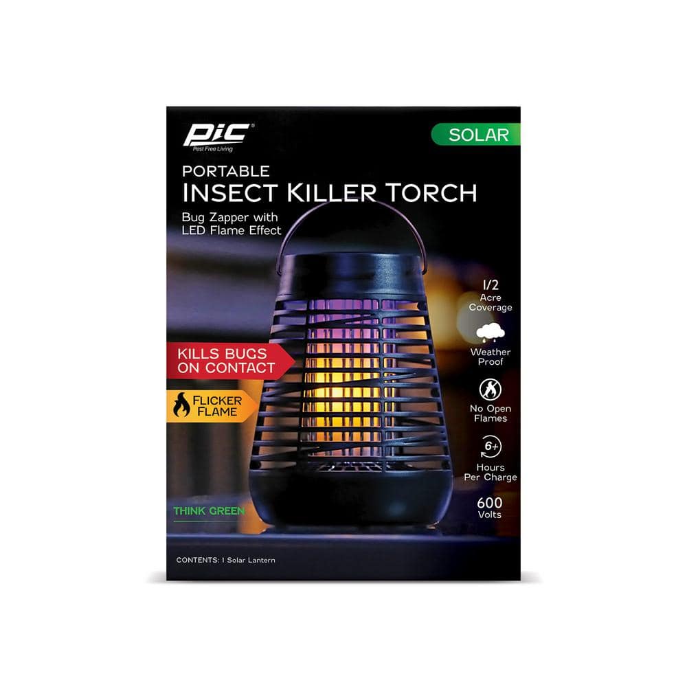 Portable Solar Insect Killer Torch with LED Flame Effect - Hercitys