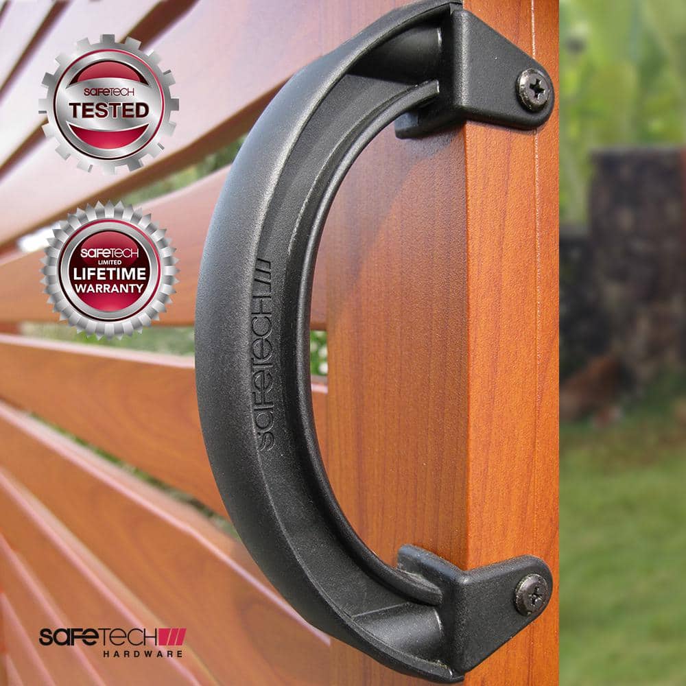 6 in. Black Heavy-Duty Non-Corrosive Gate Handle - Hercitys