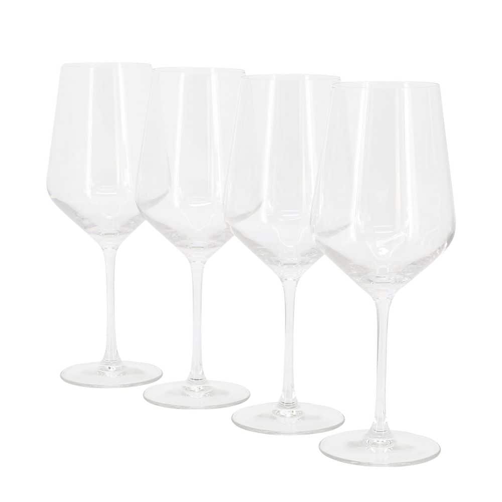 Virginia 4 Piece 21 oz. Red Wine Glass Set in Clear - Hercitys
