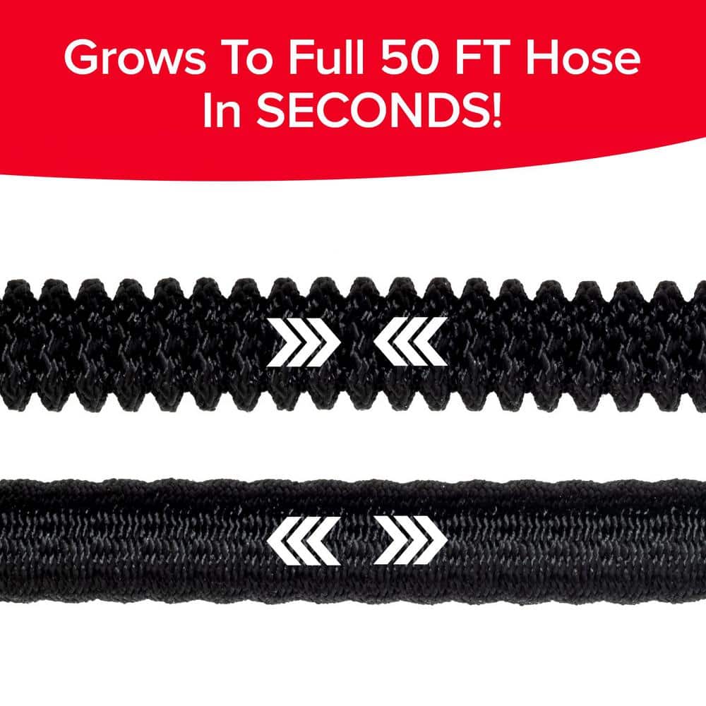 Silver Bullet 3/4 in. Dia x 50 ft. Lightweight Kink-Free Expandable Water Garden Hose - Hercitys