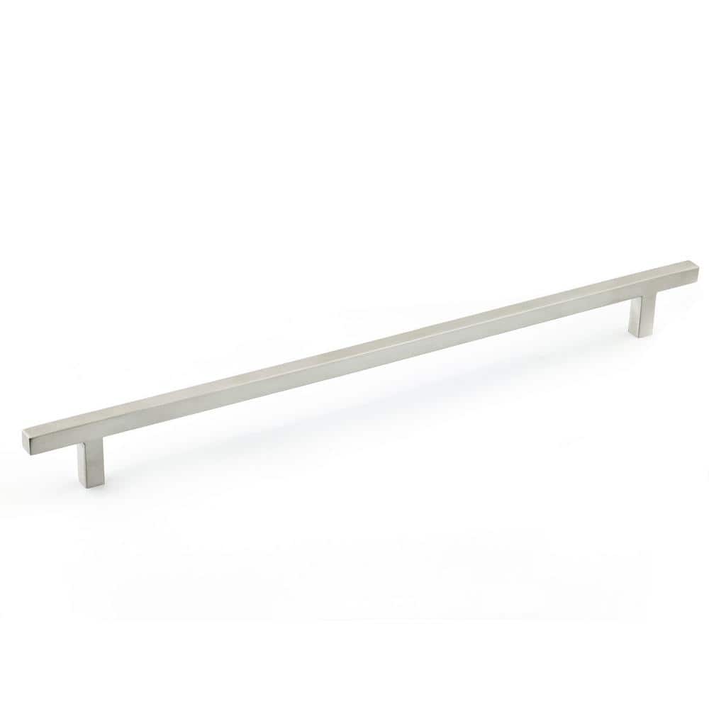 Sunset Collection 12-5/8 in. (320 mm) Modern Brushed Stainless Steel Cabinet Bar Pull - Hercitys