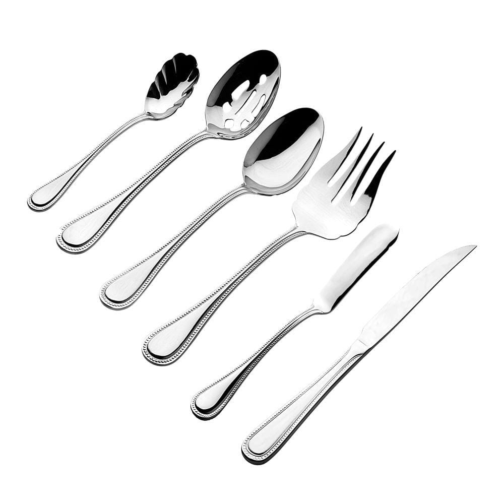 77-Piece Stainless Steel Flatware Set (Service for 12) - Hercitys