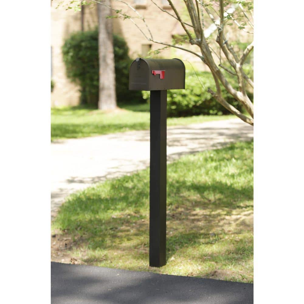 Elite Bronze, Medium, Steel, Post Mount Mailbox - Hercitys