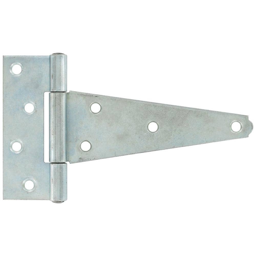 6 in. Heavy T-Hinge in Zinc-Plated (5-Pack) - Hercitys