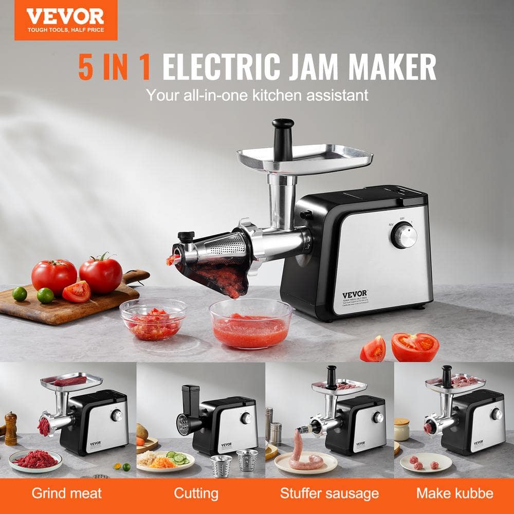 Electric Tomato Strainer, 500-Watt Tomato Sauce Maker Machine, 4.9 lbs. Food Strainer and Sauce Maker, Motor Food Mill - Hercitys