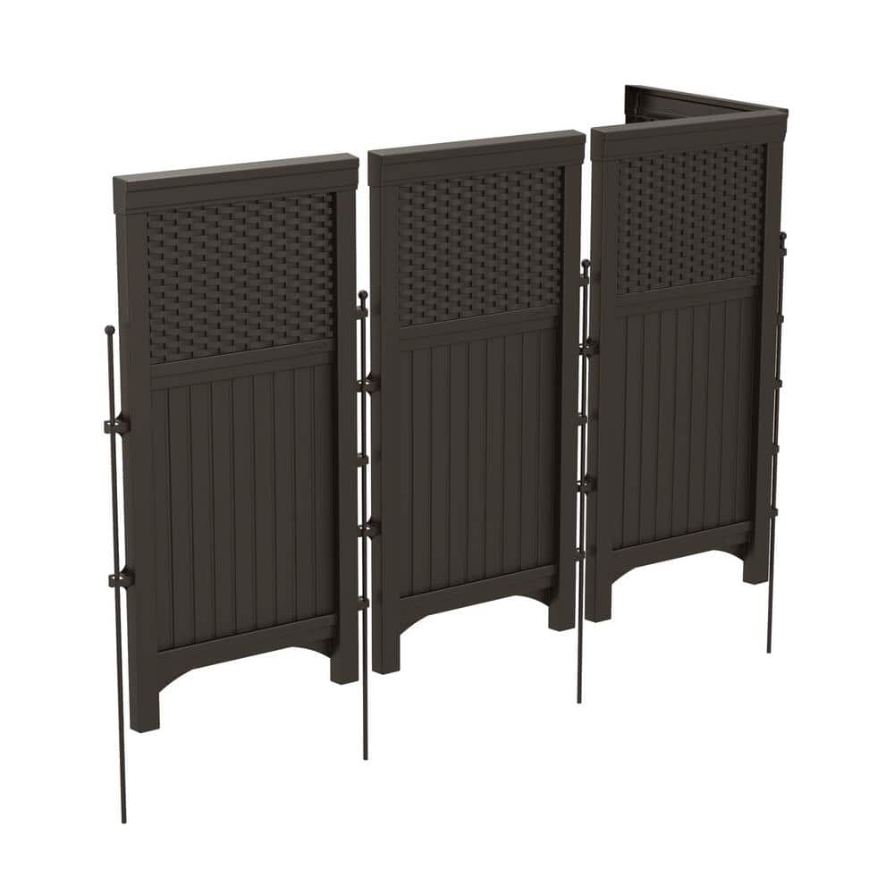 Wicker 44 in. Resin Screen Enclosure - Hercitys