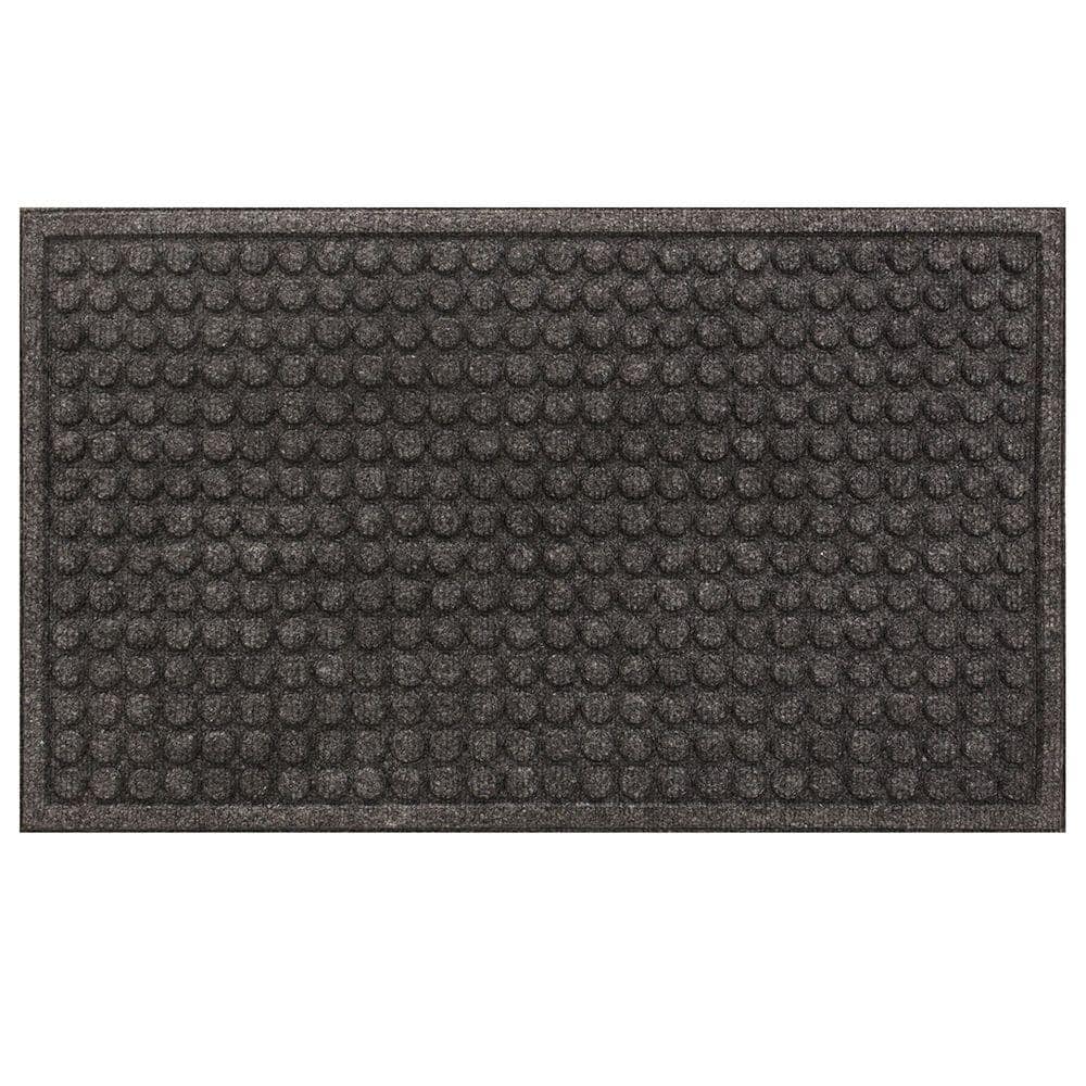 Dots Onyx 18 in. x 30 in. Non-Slip Indoor Door Mat - Hercitys