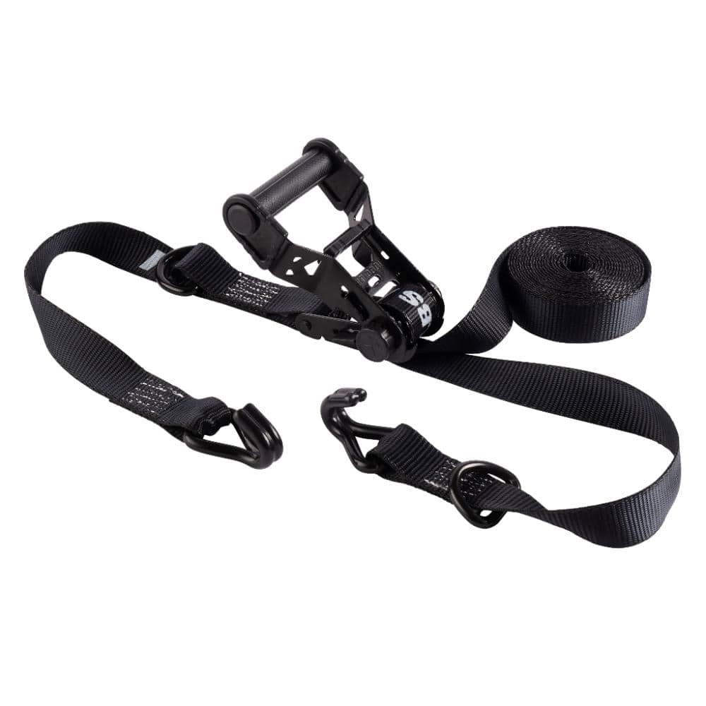 Extreme Webbing Combat Tie Down Strap 16 ft. x 1.25 in. 1,000 lbs with Double J Hook (2-Pack) - Hercitys