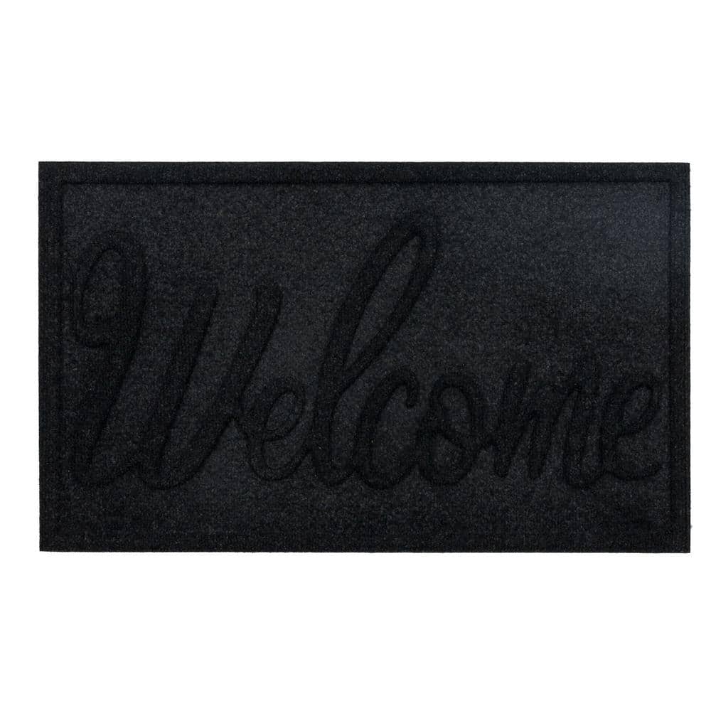 Big Welcome Impressions Onyx 18 in. x 30 in. Door Mat - Hercitys