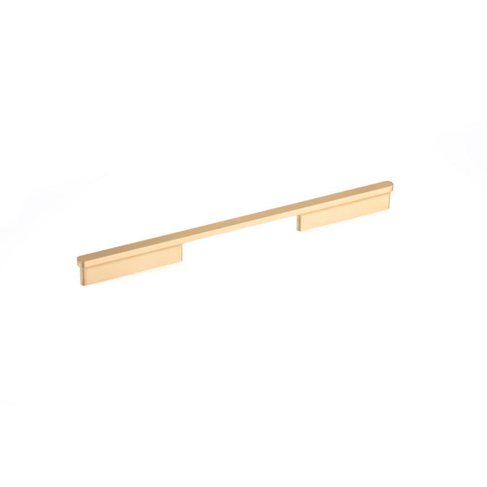 6-5/16 in. or 12-5/8 in. (160 mm or 320 mm) Modern Brushed Gold Cabinet Bar Pull - Hercitys