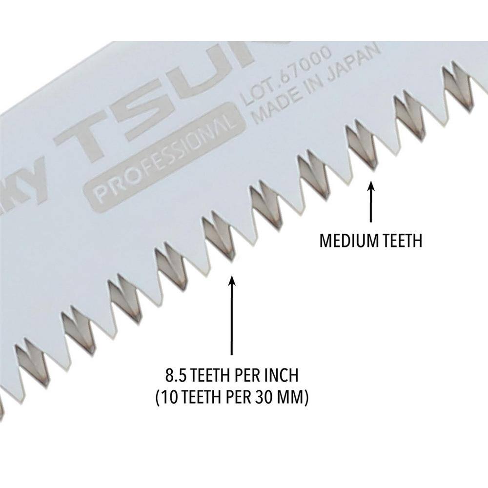 TSURUGI 13 in. Curved Medium Teeth Hand Saw Replacement Blade - Hercitys