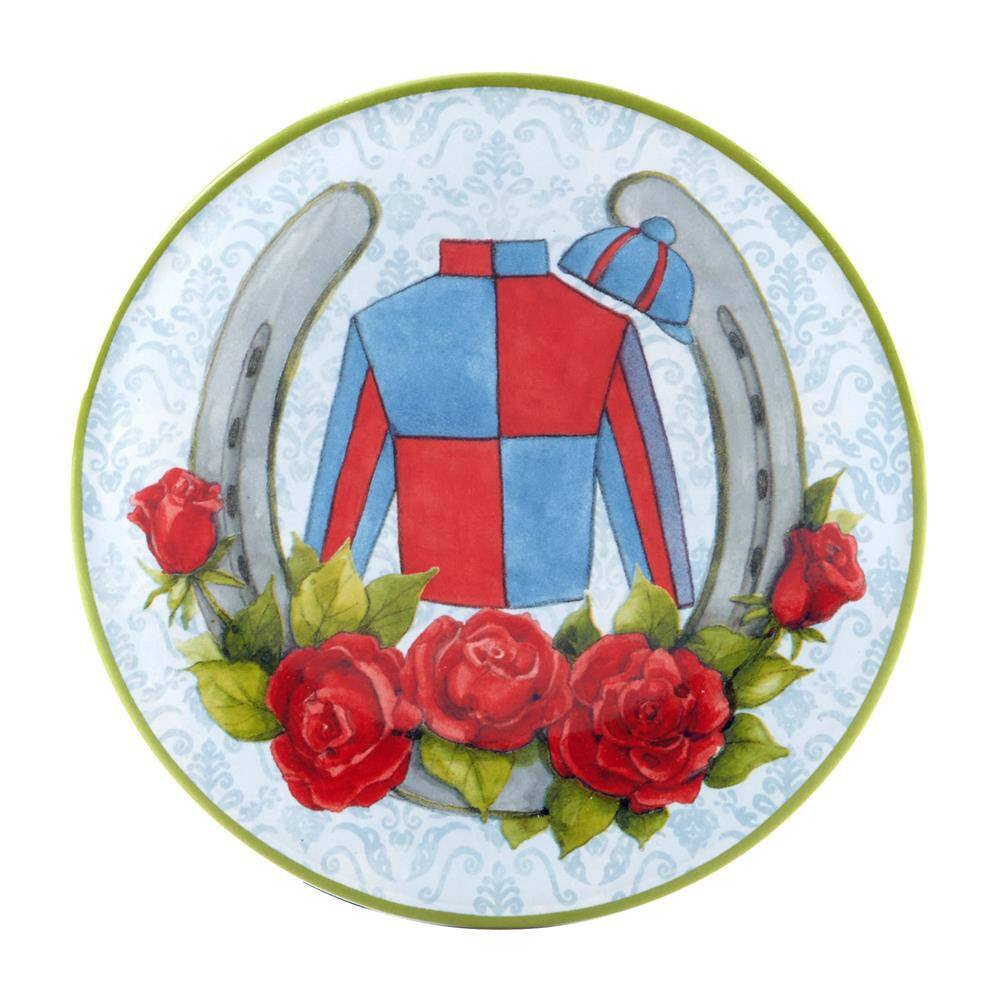 Derby Day at the Races Multicolor Canape Salad Plates (Set of 4) - Hercitys