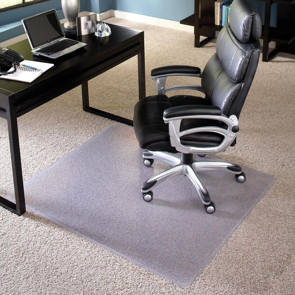 EverLife Chair Mat for Extra High Pile Carpet, 46 in. x 60 in., Clear - Hercitys