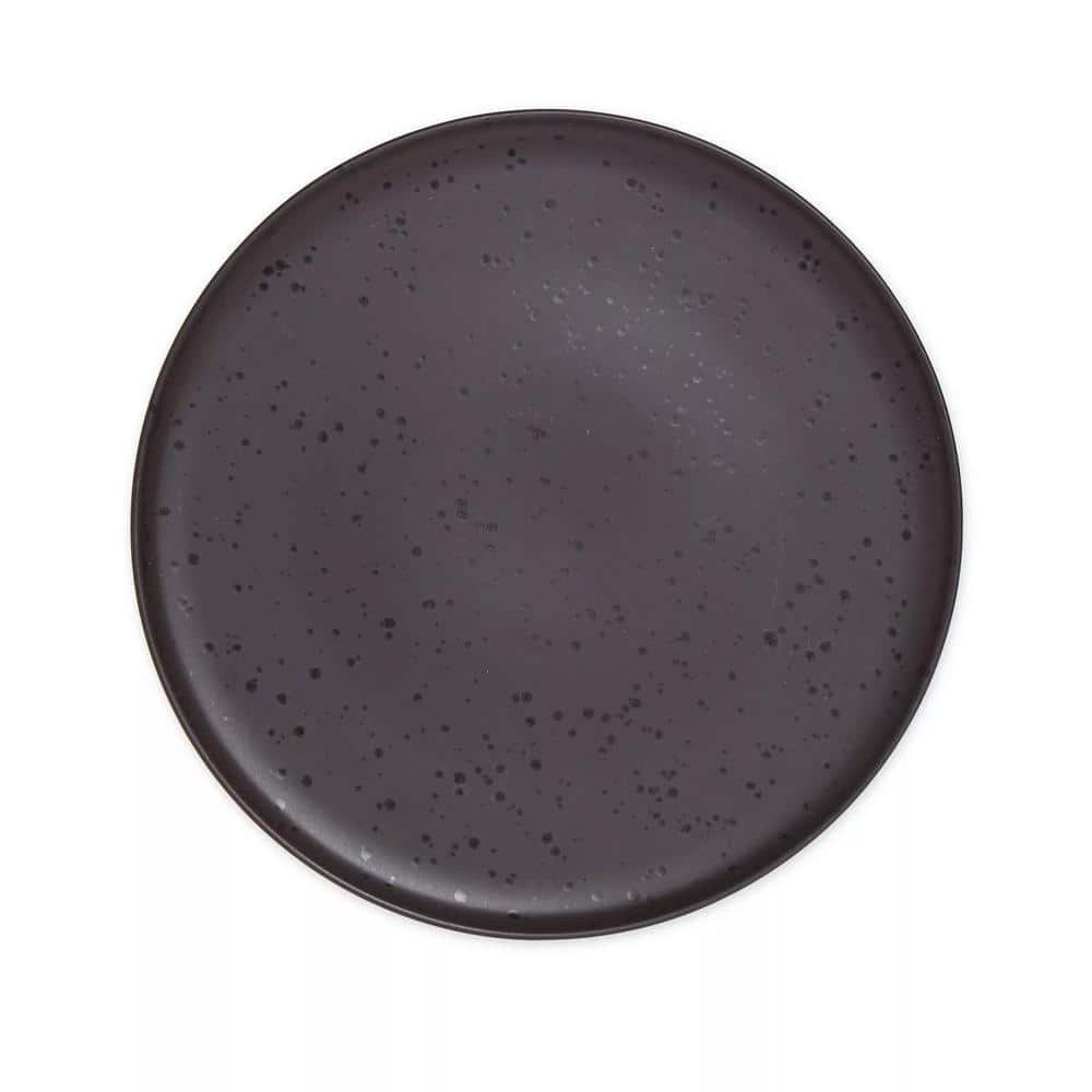 Mio 16-Pcs Stoneware Dinnerware Set in Pepper With Reactive Glaze - Hercitys