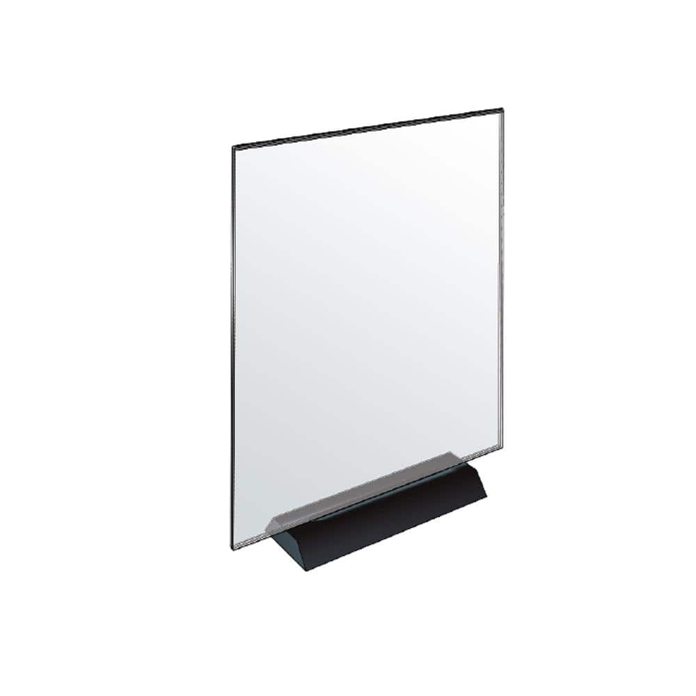 8.5 in. x 11 in. Acrylic Sign Holder on Weighted Black Base (Pack of 2) - Hercitys