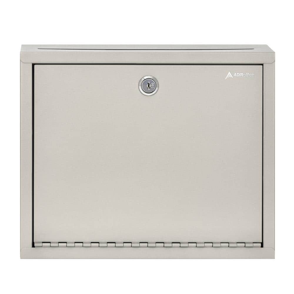 Large Size Steel Multi-Purpose Beige Drop Box Mailbox - Hercitys