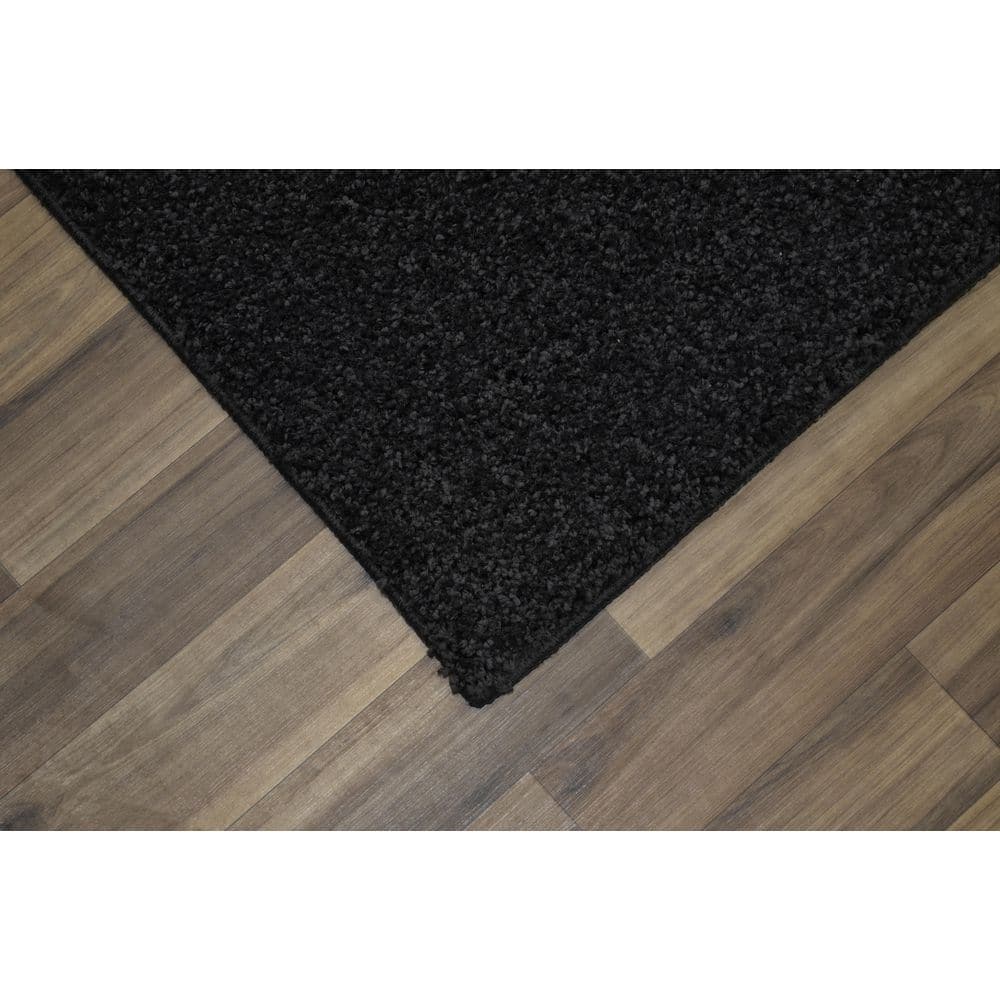 Skyline Shag Black 9 Ft. x 12 Ft. Area Rug - Hercitys