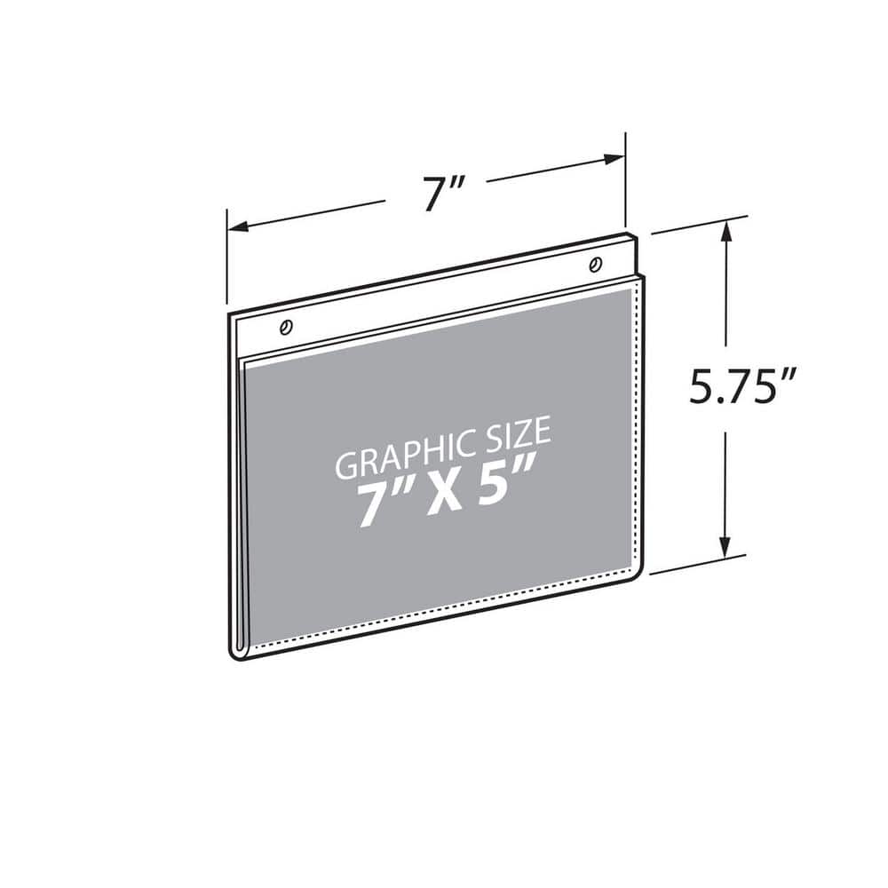 7 in. W x 5 in. H Wall U Frame with Holes (10-Pack) - Hercitys