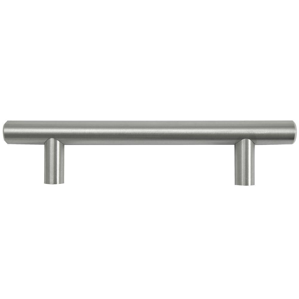 Melrose 5 in. Center-to-Center Stainless Steel Bar Pull Cabinet Pull (10-Pack) - Hercitys