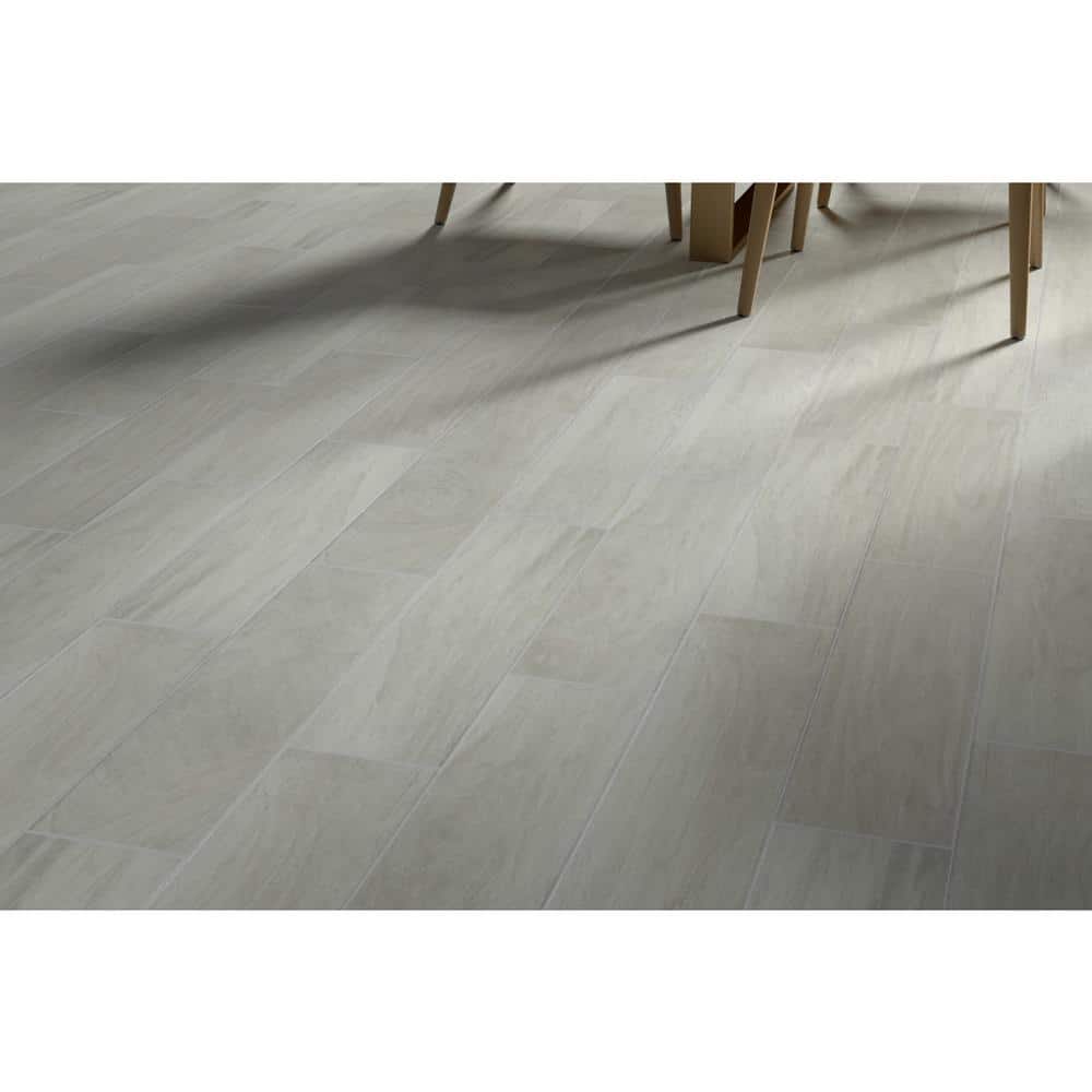 Pocono Smoke Matte 5.91 in. x 23.62 in. Porcelain Floor and Wall Tile (13.566 sq. ft. / case) - Hercitys