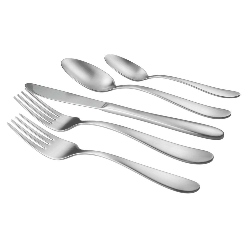 Waverly 20-Piece Matte 18/0 Stainless Steel Flatware Set (Service for 4) - Hercitys