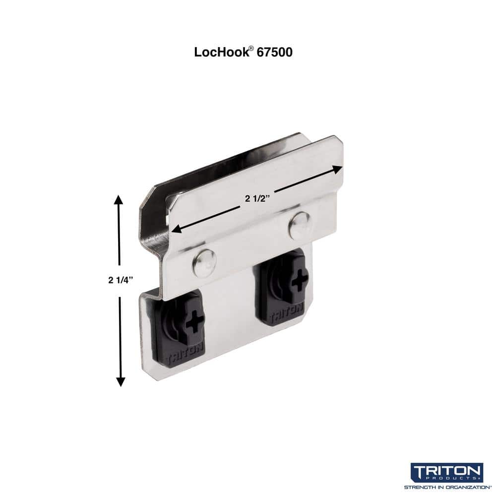 Stainless Steel LocBoard Stainless Steel BinClip for Stainless Steel LocBoard, (3-Pack) - Hercitys
