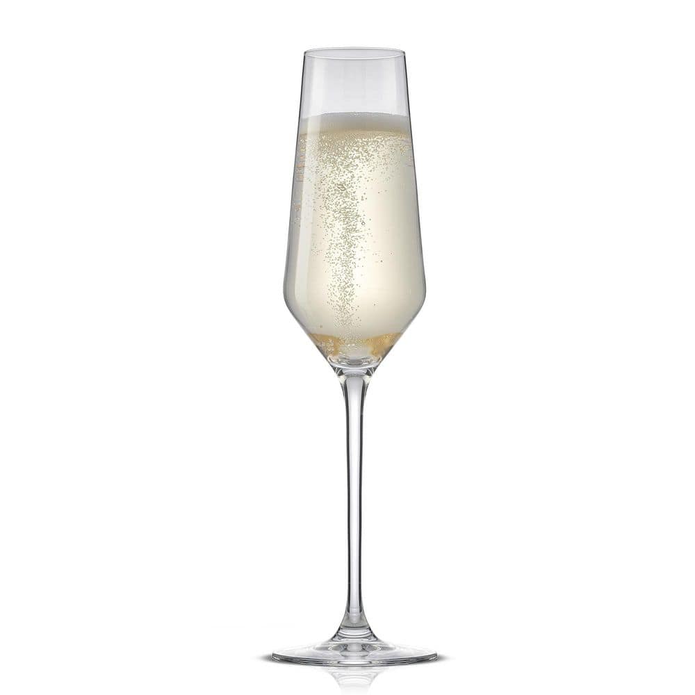 Layla 6.5 oz. Lead-Free Crystal Champagne Glasses, (Set of 4) - Hercitys
