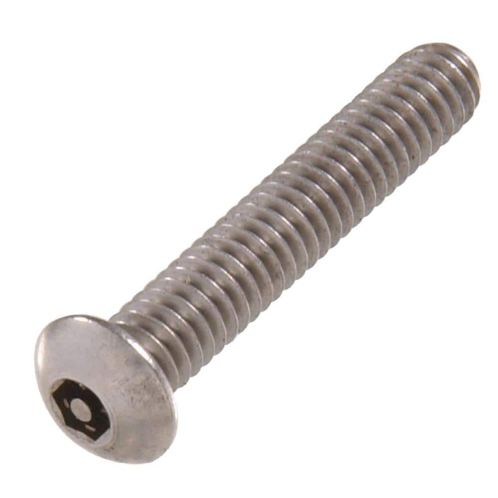 Stainless Button-Head Hex Socket Security Machine Screw (#10-24 x 3/4″) - Hercitys