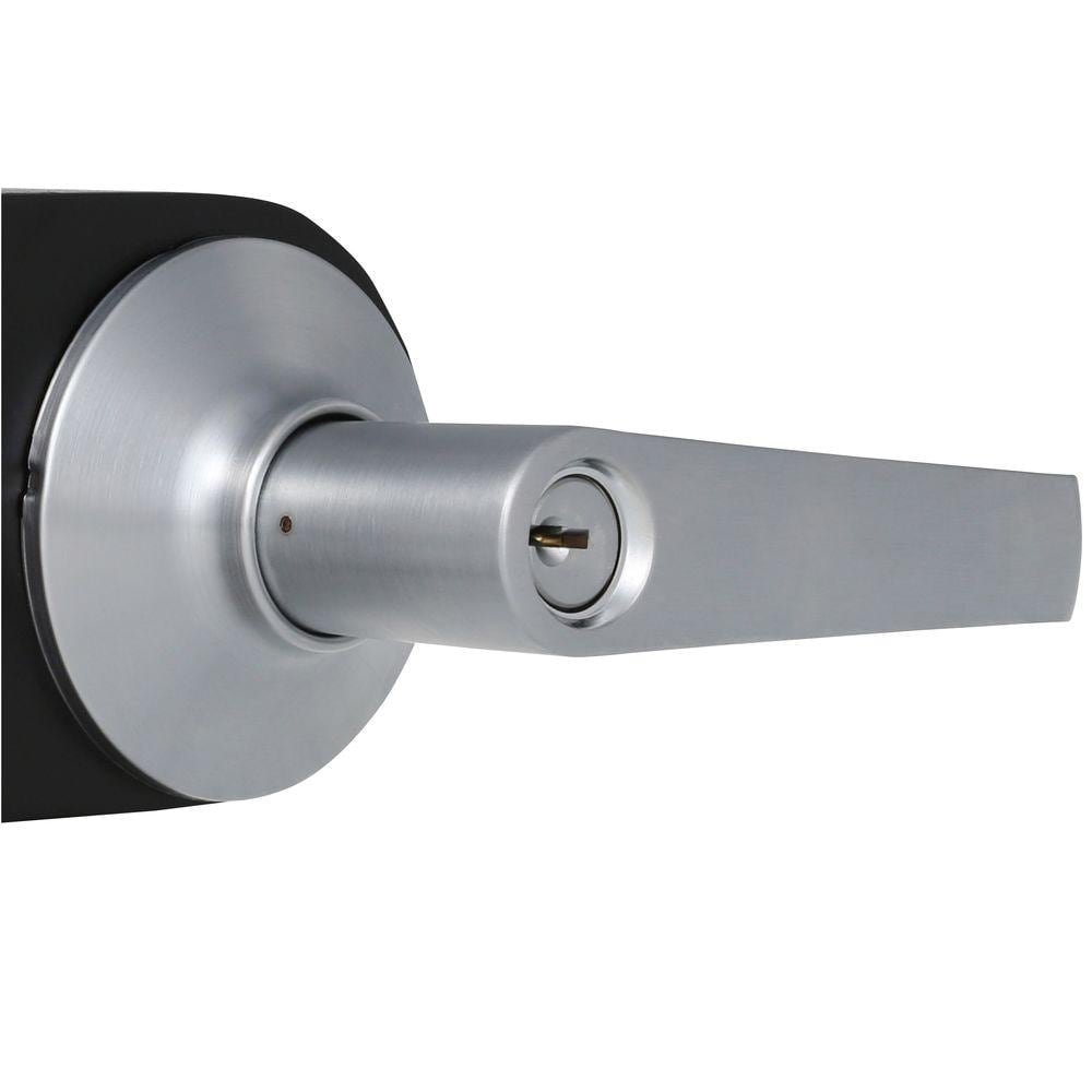Elan Satin Chrome Light Commercial Keyed Entry Door handle - Hercitys