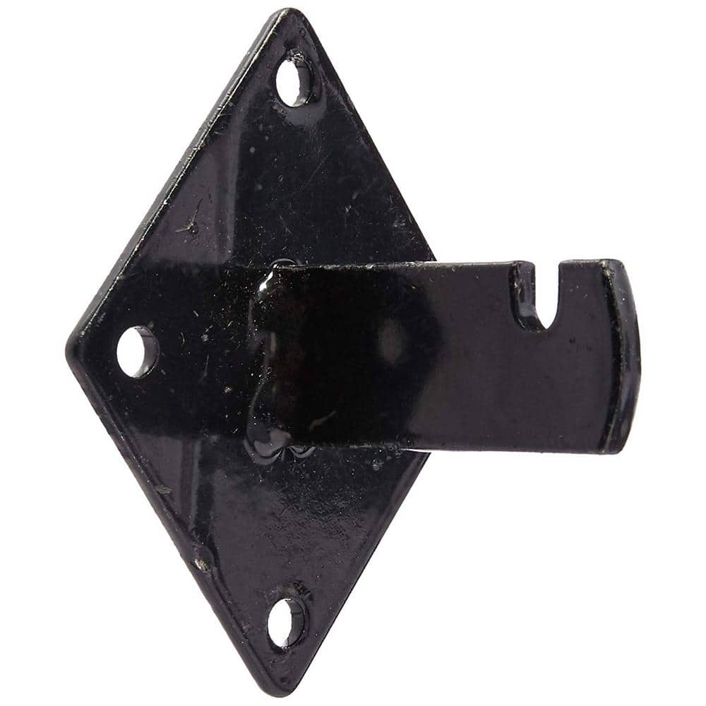 Wall Brackets for Gridwall or Grid Panels – Black Color (Box of 8-Pieces) - Hercitys