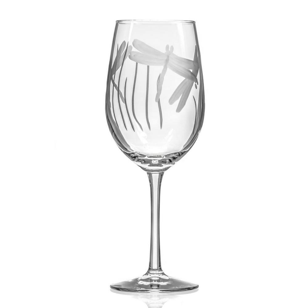 Dragonfly 12 oz. White Wine Glasses – Set of 4 - Hercitys