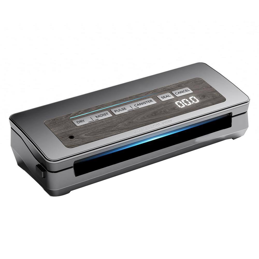90kPa 120-Watt Vacuum Sealer Machine in Gray Wide Seal All-IN-1-Powerful Food Storage Build-in Cutter - Hercitys