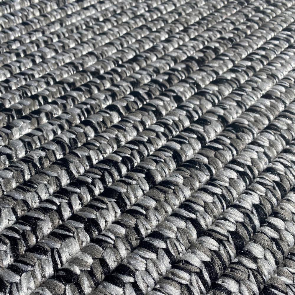 Crestwood Tweed Ash Black 26 in. x 40 in. Polypropylene Door Mat - Hercitys