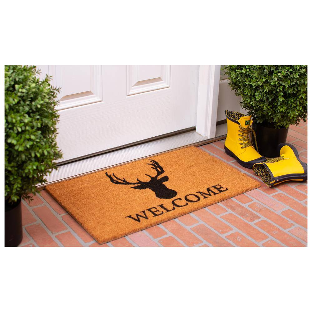 Deer Welcome Doormat, 24″ x 48″ - Hercitys